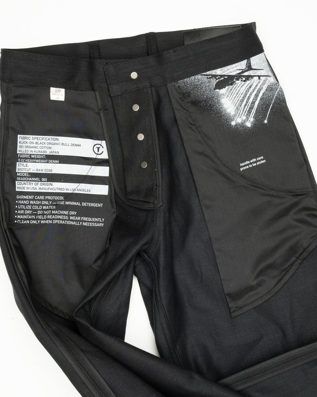 Dead Channel Raw Edge Denim
